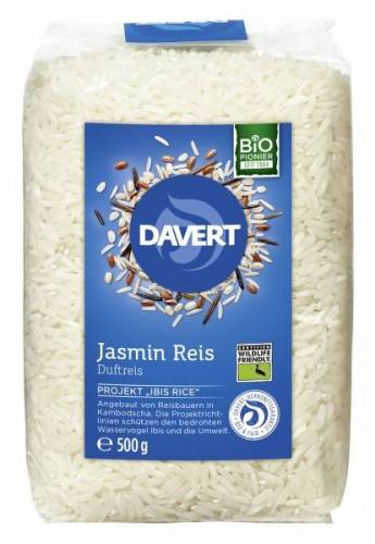 Orez Jasmin alb 500g Wildlife Friendly eco-bio, DAVERT