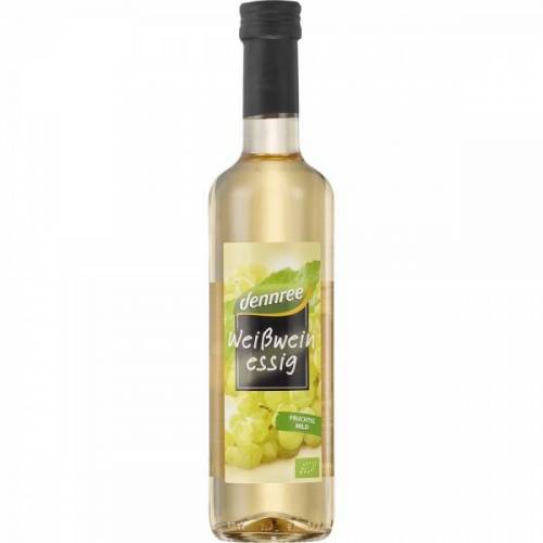 Otet din vin alb, eco-bio, 500ml - Dennree