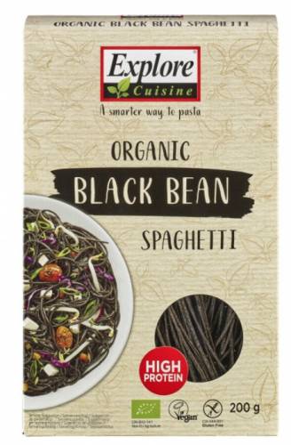 Spaghetti din linte neagra, fara gluten, eco-bio, 200g - Explore Cuisine