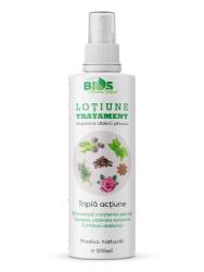 Lotiune tratament impotriva caderii parului tripla actiune, 200ml - Bios Mineral Plant