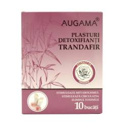 Augama Plasturi detoxifianti cu trandafir pentru talpi 10 cm x 12 cm 10 bucati