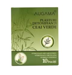 Augama Plasturi detoxifianti cu ceai verde pentru talpi 10 cm x 12 cm 10 bucati