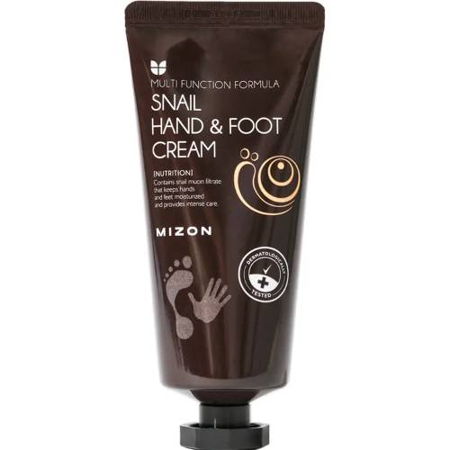 Crema hidratanta pentru maini si picioare cu extract de melc, 100ml, Mizon