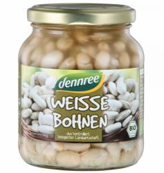 Fasole alba la borcan, 350g - Dennree