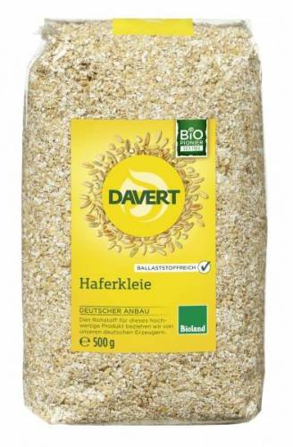 Tarate de ovaz, eco-bio, 500g - DAVERT