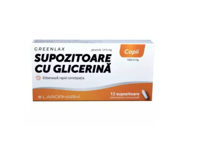Supozitoare cu glicerina pentru copii 12 bucati