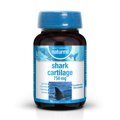 SHARK CARTILAGE (cartilaj de rechin) 750 mg, 90 capsule, Naturmil - TYPE NATURE
