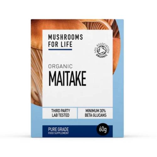Organic Maitake, 1000 mg, Pure Grade Extract Powder, 60 grame, MushroomsForLife