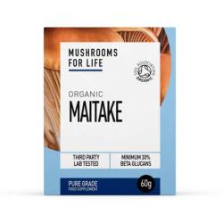 Organic Maitake, 1000 mg, Pure Grade Extract Powder, 60 grame, MushroomsForLife