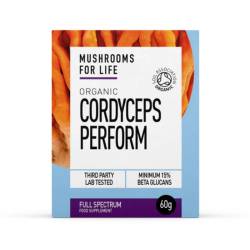 Organic Cordyceps Perform, 1000 mg, Full Spectrum Powder, 60 grame, MushroomsForLife