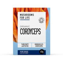Organic Cordyceps, 1000 mg,  Pure Grade Extract Powder, 60 grame, MushroomsForLife