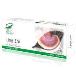 Ling Zhi, cu efect antioxidant, 30 capsule, Medica