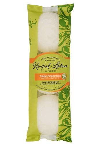 Pachet cu 3 sapunuri naturale cu grapefruit, 450g - Rampal Latour