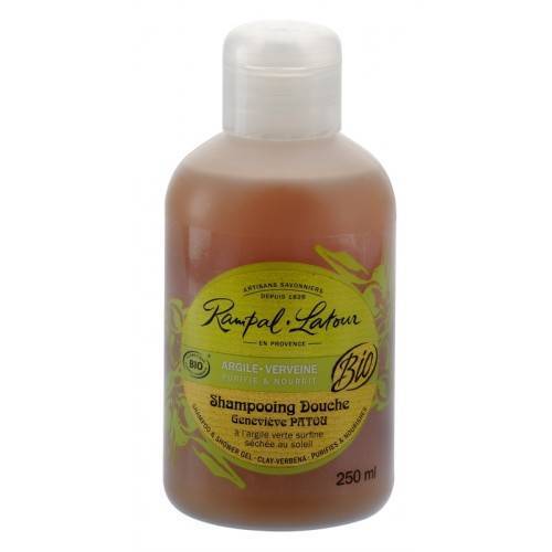 Gel de dus si sampon cu argila si verbina bio 250ml - Rampal Latour