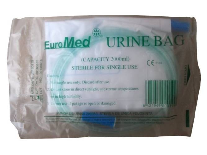 Punga urinara 2000 ml cu valva de scurgere T