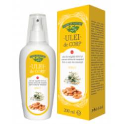 Ulei de corp cu ulei de migdale dulci si extract uleios de musetel (nota romanita) 200ml VERRE DE NATURE