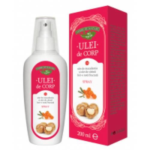 Ulei de corp cu ulei de macadamia si ulei de catina (nota fructata) 200ml VERRE DE NATURE