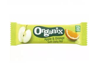 Organix Baton bio din ovaz integral cu mere si portocale 12+ luni 23 g
