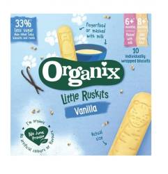 Organix Little Ruskits Biscuiti bio cu vanilie pentru sugari 6+ luni 60 g