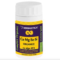 Ca + Mg + Se + Siliciu organice cu Alga Afa 30 capsule