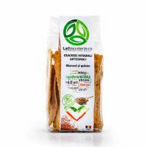Crackers cu Morcovi si Quinoa, 100 g, LaBiscuiterie