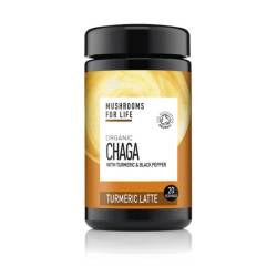 Organic Chaga Turmeric Latte Pure Grade Extract, 120 g, MushroomsForLife