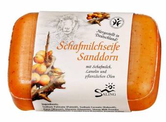 Sapun cremos cu lapte de oaie si catina alba, 100g - Saling Naturprodukte