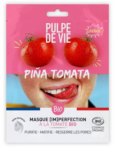 Masca pentru imperfectiuni, Pina Tomata, 1buc - Pulpe de Vie