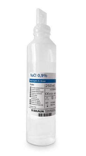 Solutie salina sterila NaCl 0.9% pentru irigare 250 ml