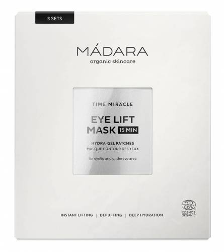 Paduri lifting pentru ochi, Time Miracle Hydra Gel, 3buc - Madara