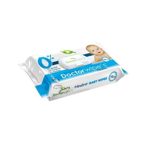 Servetele umede pentru copii, Neutro, cu capac, 72 bucati, Dr Wipes