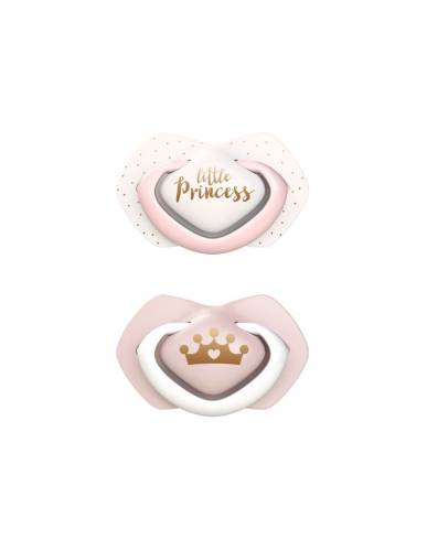 Canpol 22/666 pink suzeta simetrica din silicon 18+ luni gold