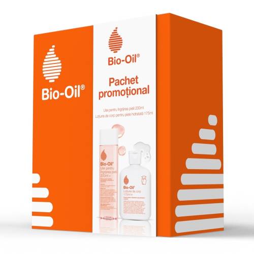 Pachet Ulei pentru ingrijirea pielii, 200 ml + Lotiune de corp, 175 ml, Bio-Oil