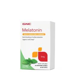 Melatonina Aroma Menta, 5mg, 60 Tablete - GNC