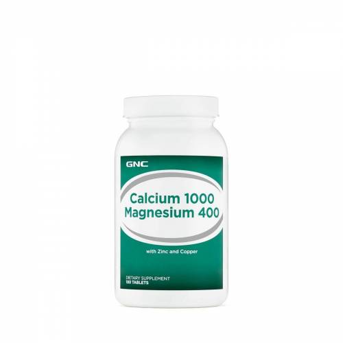 Calciu 1000 Magneziu 400 Cu Zinc & Cupru, 180 Capsule - GNC
