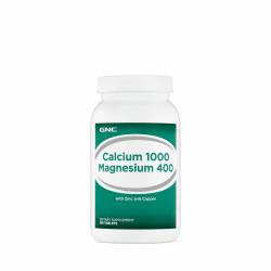 Calciu 1000 Magneziu 400 Cu Zinc & Cupru, 180 Capsule - GNC