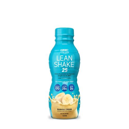Total lean lean shake 25, shake proteic rtd cu aroma de banane, 414ml - Gnc