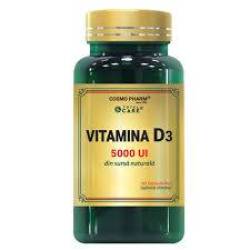 Vitamina D3, 5000 UI, 60 capsule, Cosmo Pharm