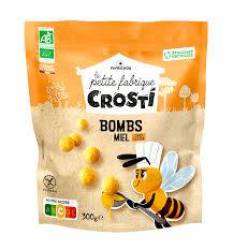 Bilute expandate din porumb cu miere, pentru copii, eco-bio, 300 g, Crosti