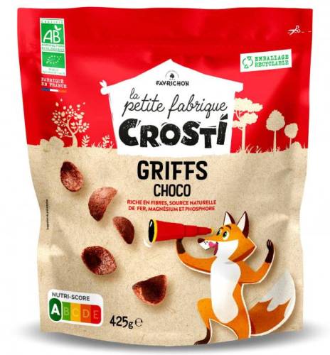 Petale cu ciocolata, pentru copii, eco-bio, 425 g, Crosti