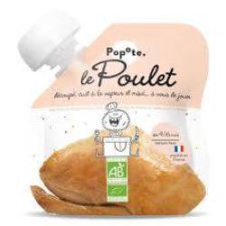 Piure cu 51 % carne de pui, 4-6 luni, eco-bio, 60 g, Popote