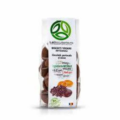 Biscuiti vegani cu cacao, portocale si cocos, 120 g, LaBiscuiterie