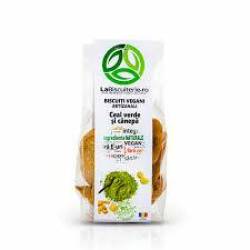 Biscuiti vegani cu Ceai verde si Canepa, 120 g, LaBiscuiterie
