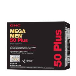 Mega Men 50 Plus Vitapak Complex De Multivitamine Barbati 50 Plus, 30 Pachetele -GNC
