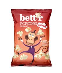 Popcorn cu sare, fara gluten, eco bio, 60g - Bettr