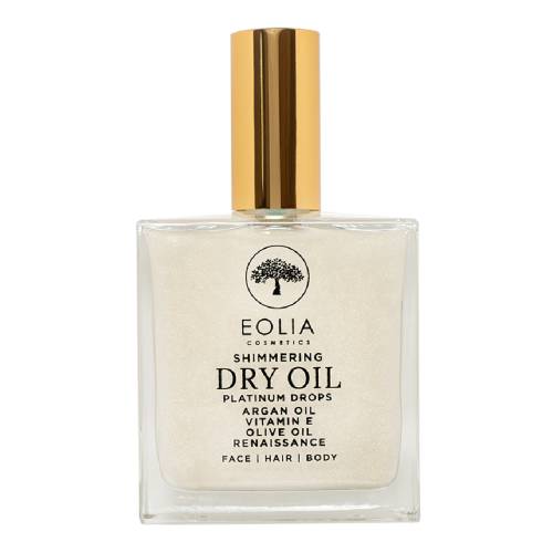 Ulei uscat cu sclipici, Platinum Drops, 100 ml, Eolia