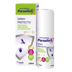 Santaderm Parasite Spray protectiv impotriva tantarilor si capuselor SPF50 100 ml
