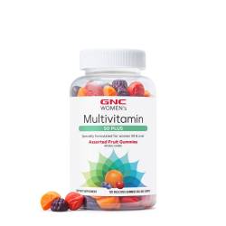 Women Multivitamin 50+ Gummies, Jeleuri Cu Multivitamine Pentru Femei 50+ Cu Aroma De Fructe Asortate, 120 bucati, GNC