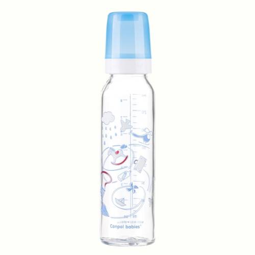 CANPOL Biberon Sticla +tetina silicon 240ml +12L 42/201