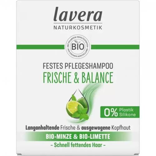 Sampon solid pentru prospetimea si echilibrul parului gras, 50 g - Lavera